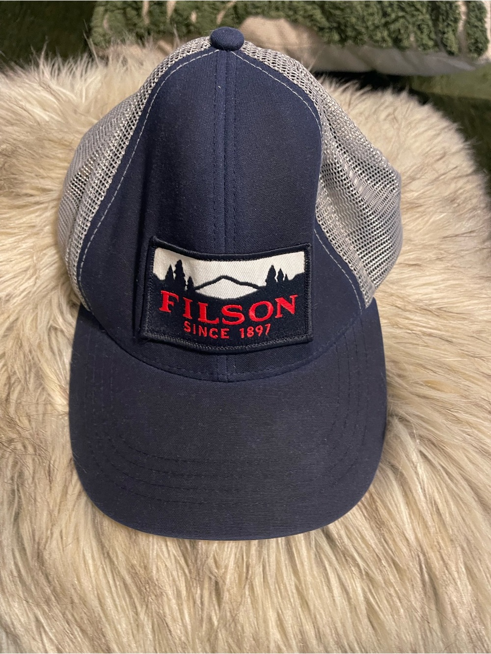 Filson Navy Trucker Cap - Navy/Gray
